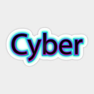 Cyber Typography Sticker